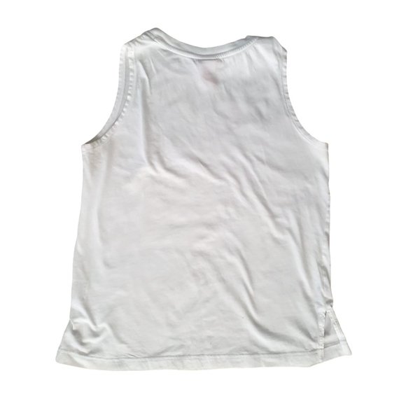 Pair of Sleeveless Nike Cotton Tees with Silver Letters Medium - Picture 7 of 10